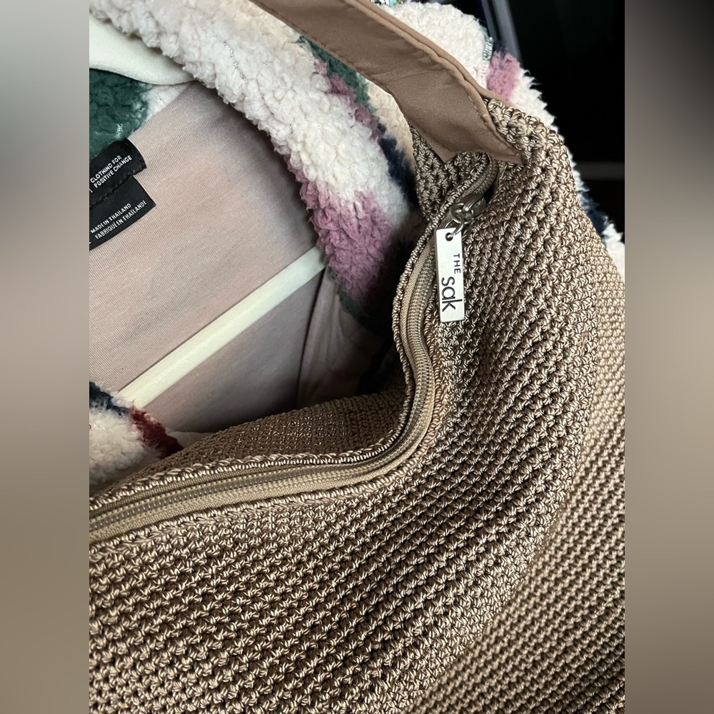 The Sak Crochet Tan Woven Shoulder Bag - Picture 6 of 12